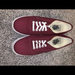 Maroon vans!